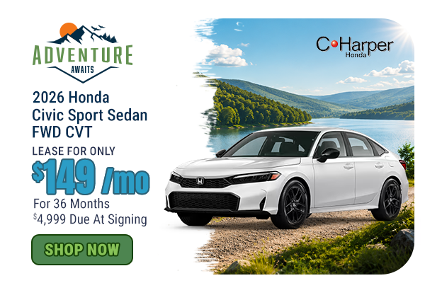 Lease the 2026 Honda Civic Sport